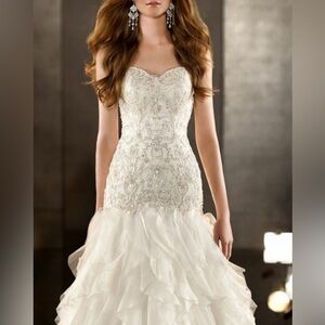 Martina Liana Ivory Strapless Dress